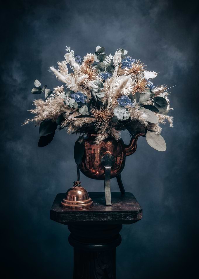 Dried flower euka blue