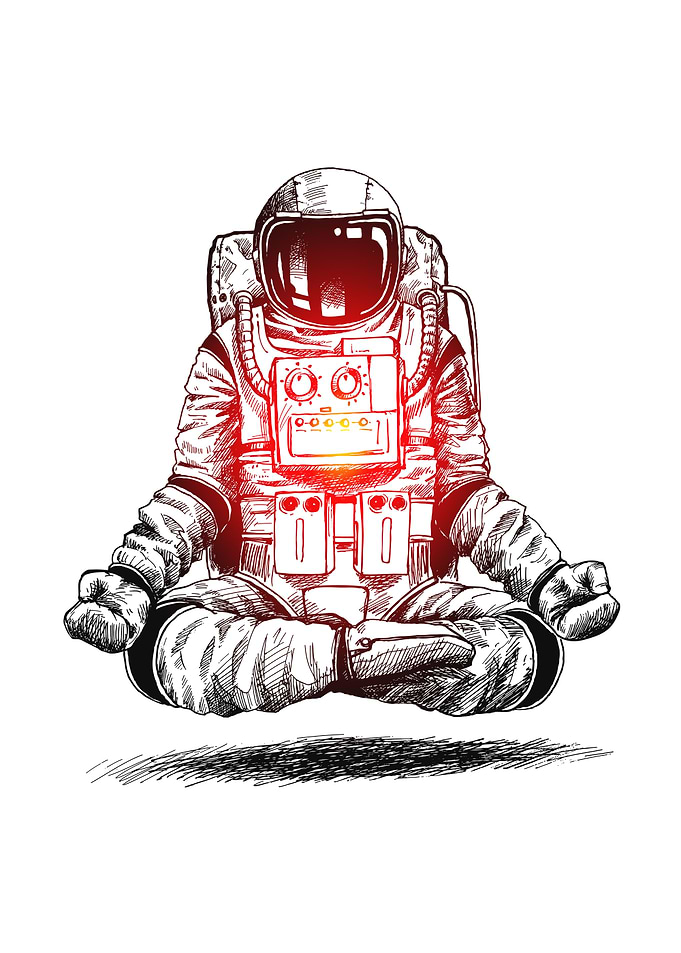 Astronaut yoga