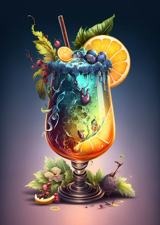 Fantasy Cocktail Blue
