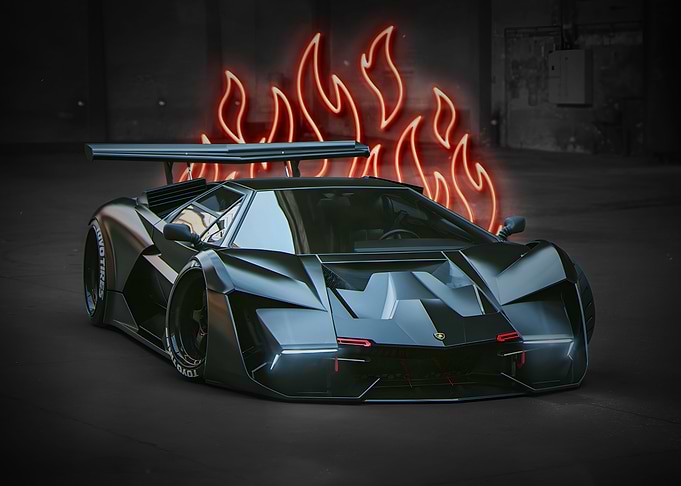 Anime Car Lamborghini