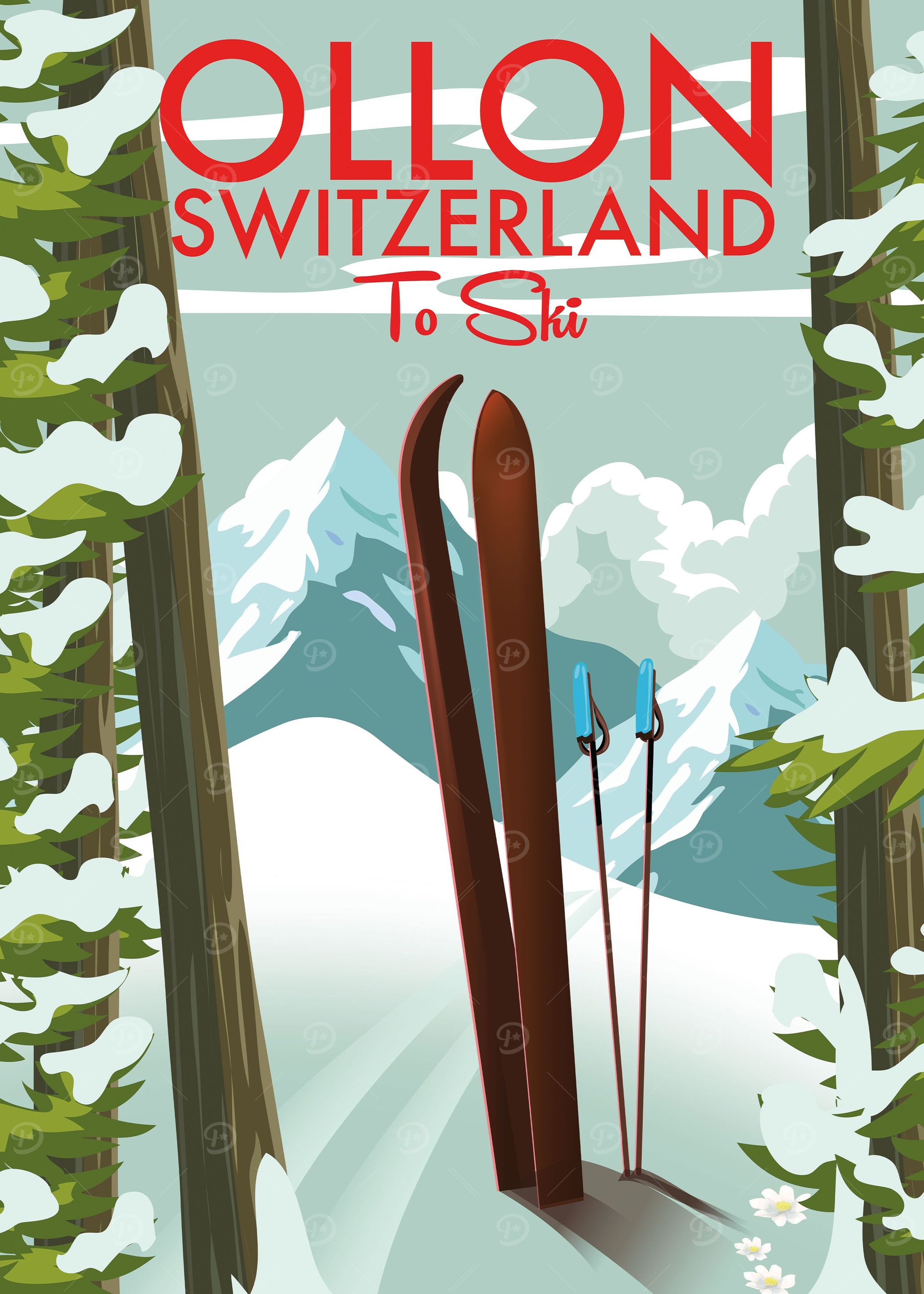 Ollon Switzerland Ski