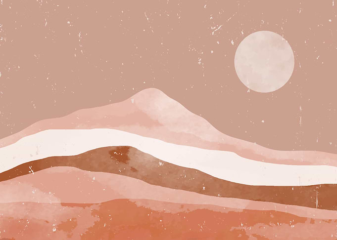 Abstract Mountain art