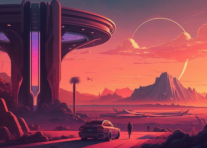 Cyber Car at Space