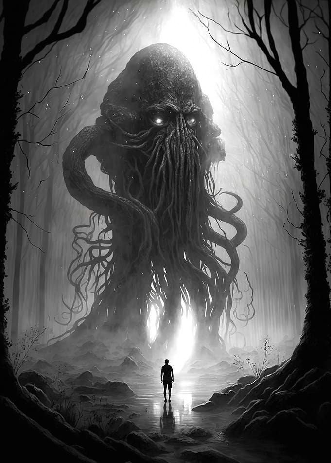 Lovecraftian dark monster