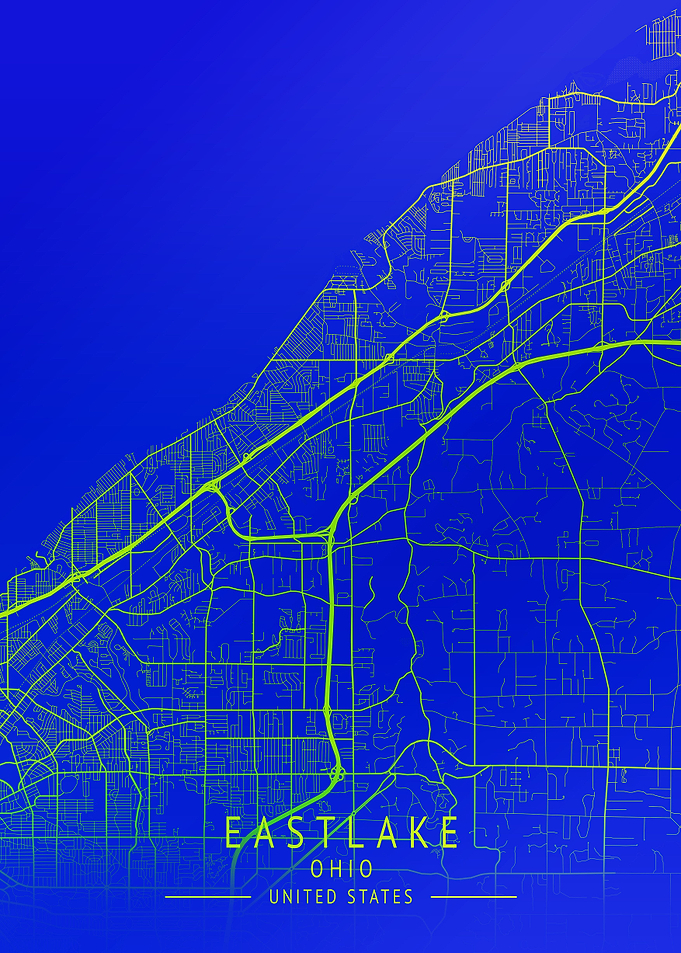 Eastlake Ohio USA City Map