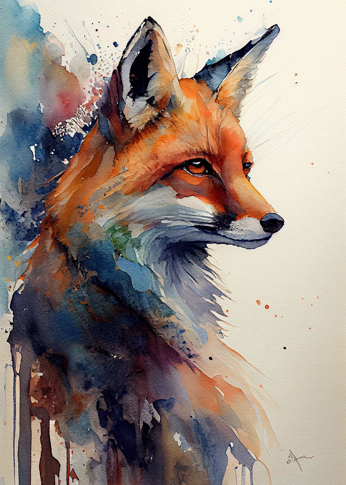 Fox Watercolor