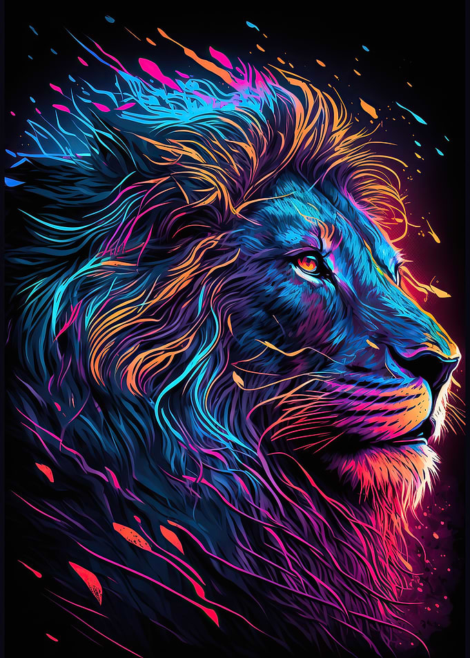 lion face