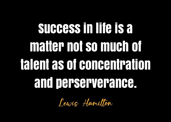 Lewis Hamilton Quote