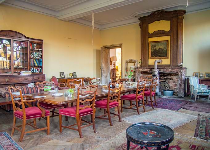 Dining room of the manor
