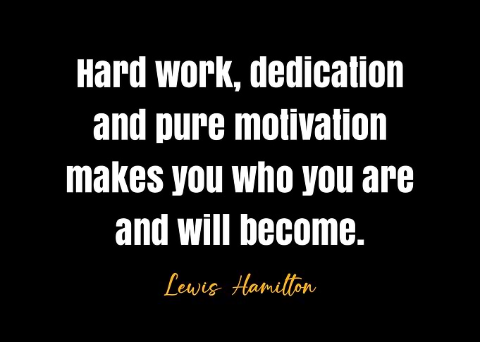 Lewis Hamilton Quote