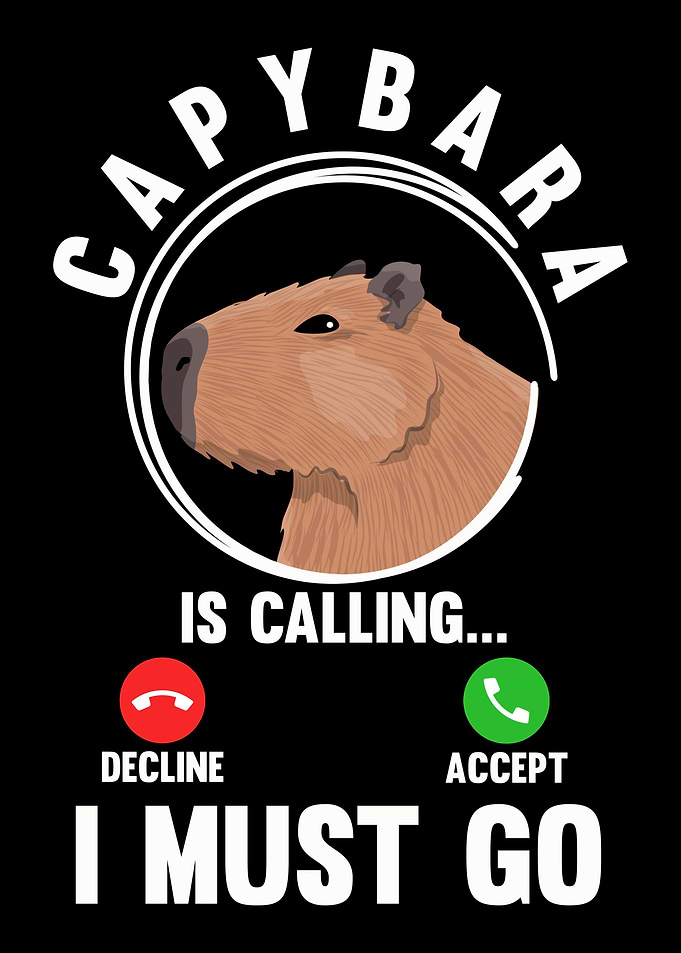 Funny Capybara Humorous