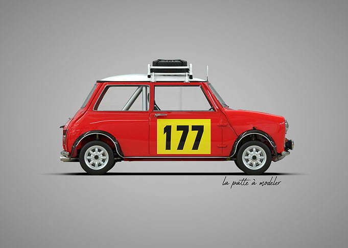 Austin Mini Rally Car