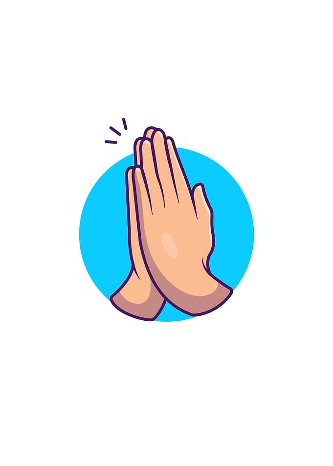Namaste Hand Sign Gesture