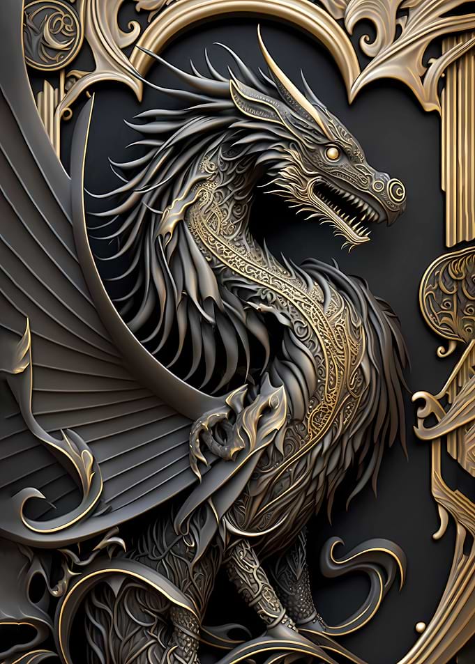 Dragon Monarch Art Deco