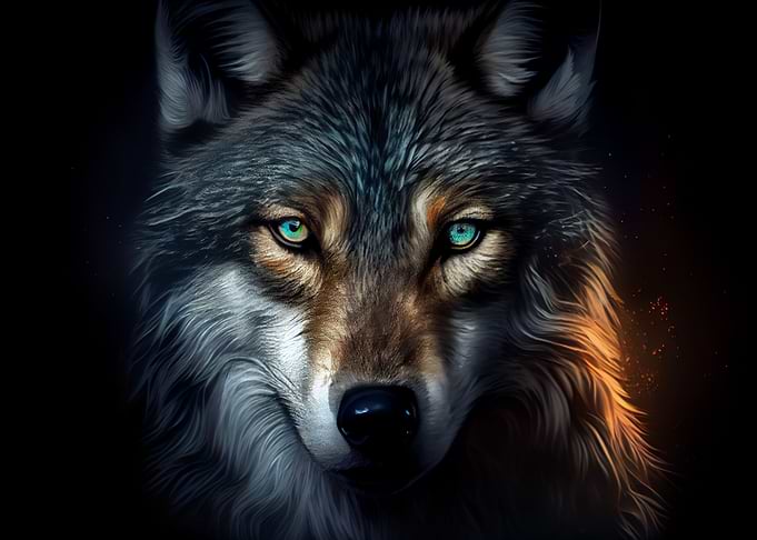 Handsome wolf
