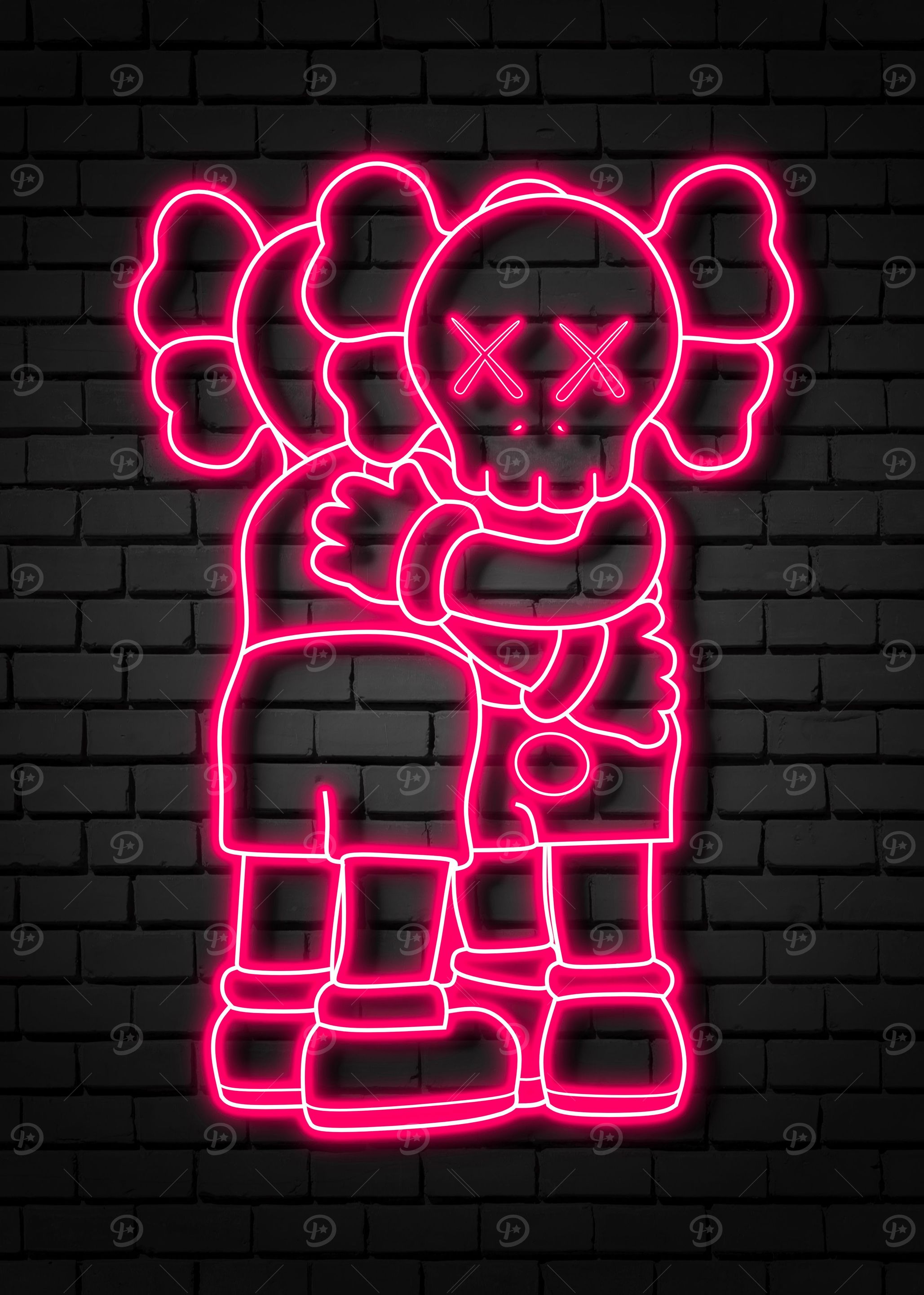 neon kaws