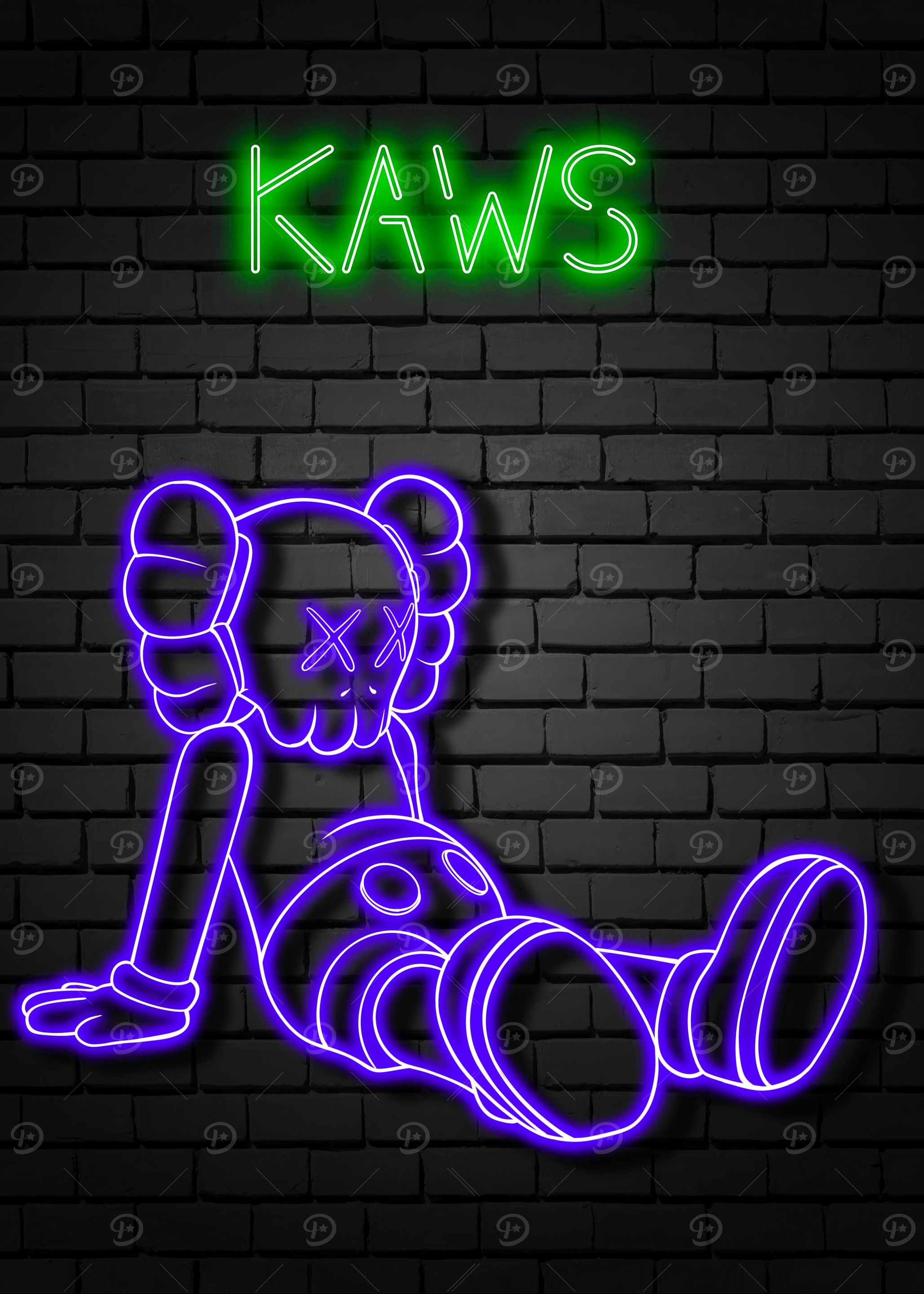 Neon Kaws