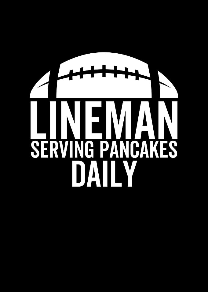 Lineman Serving Pancakes