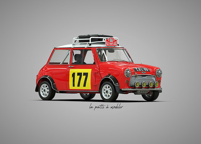 Austin Mini Rally Car