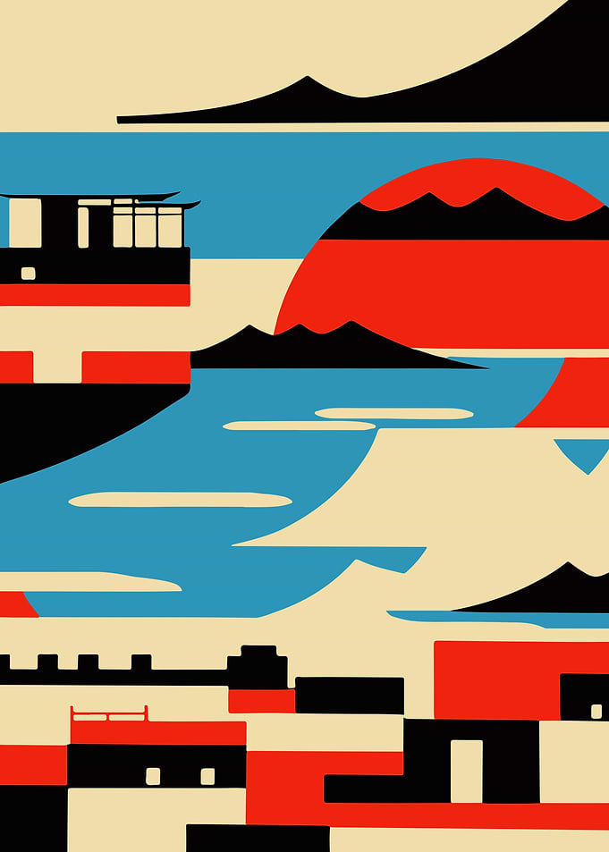 Japanese Landscape Poster