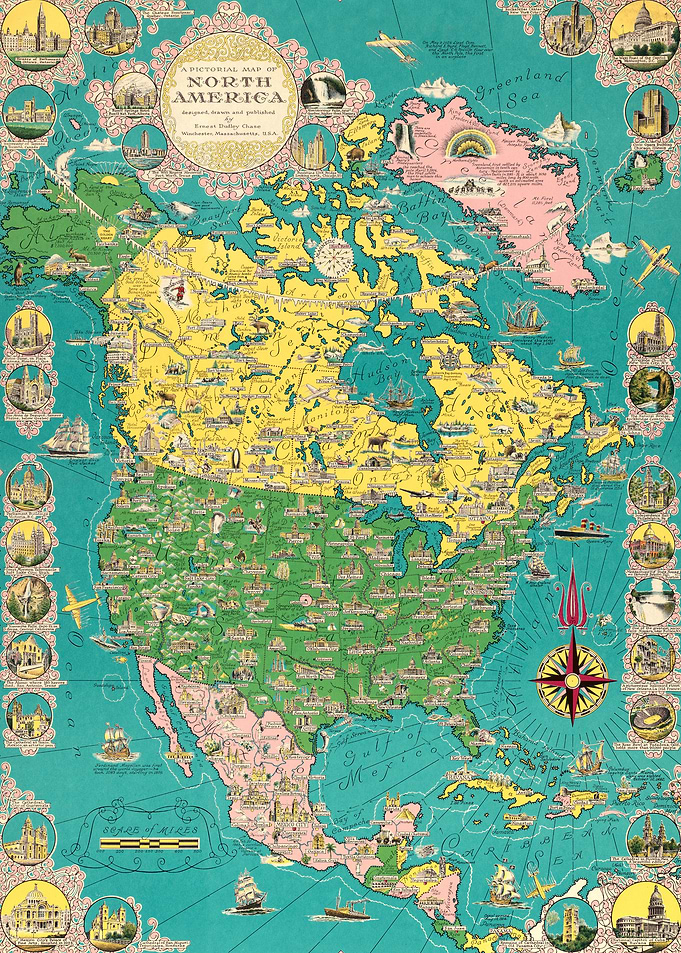 Map of North America