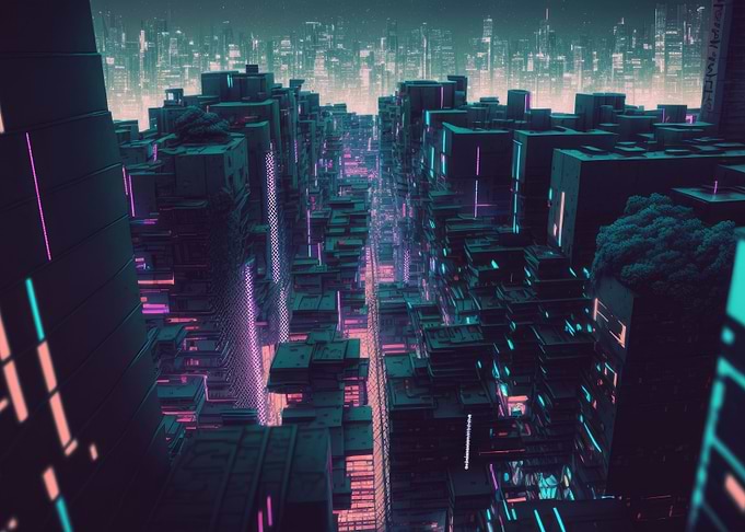 Cybrpunk anime night city