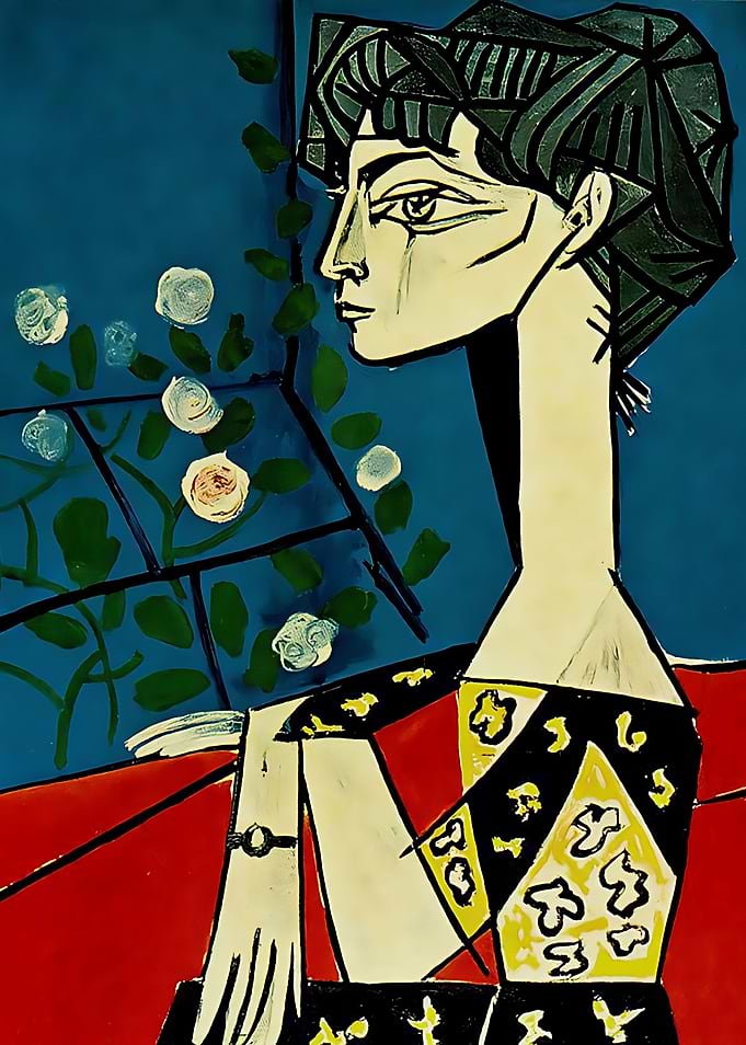jacqueline with flowers