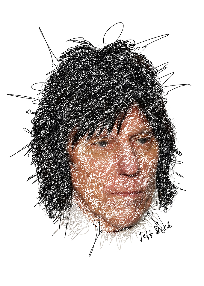 Jeff Beck Scribble art