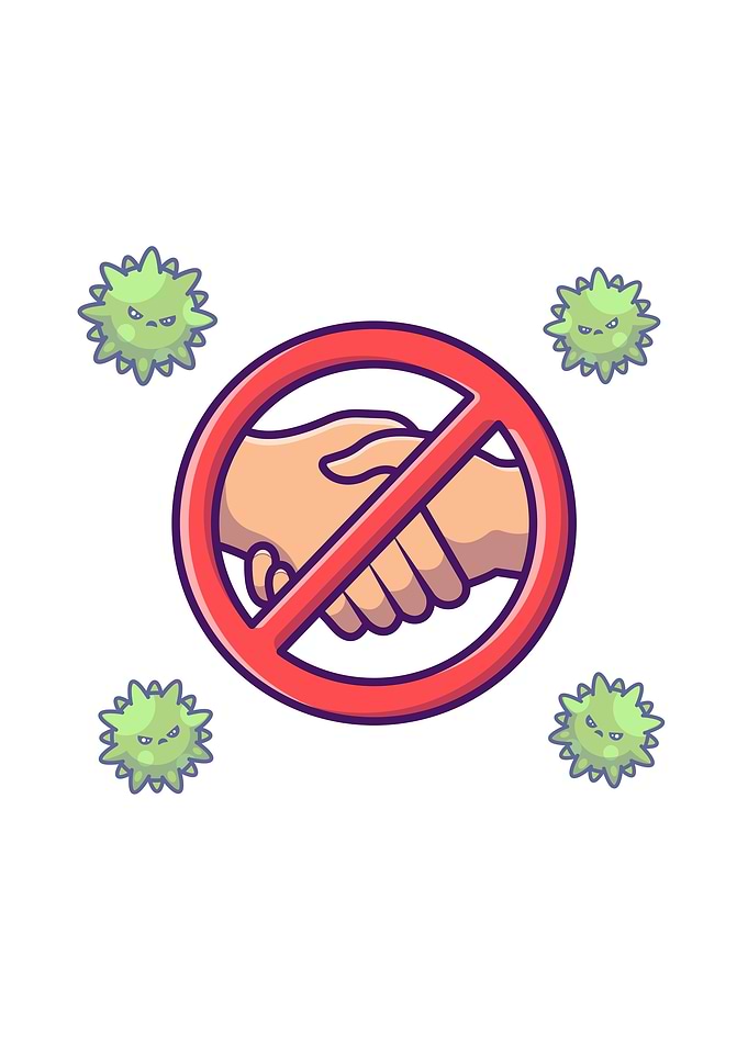 No Hand Shake Stop Sign
