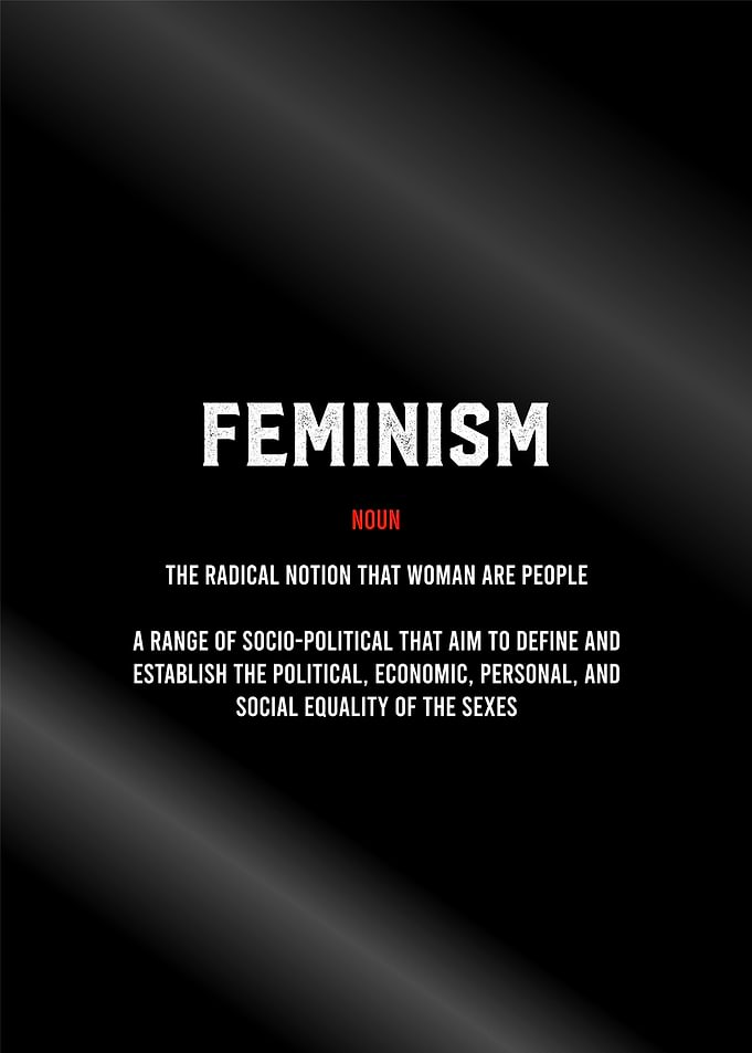 feminism definition poster