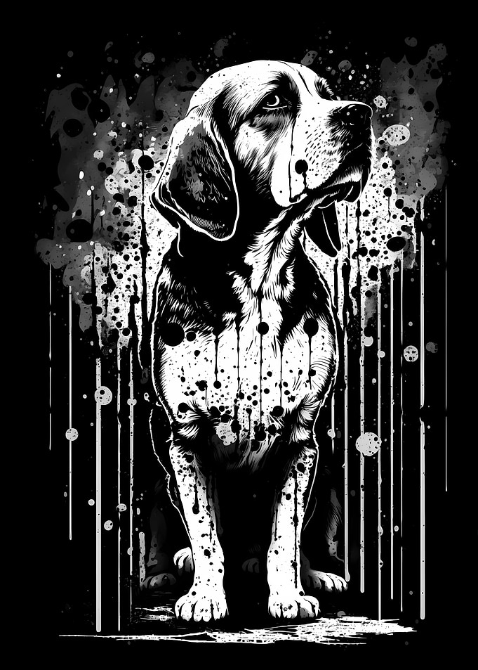 Beagle Stencil Design