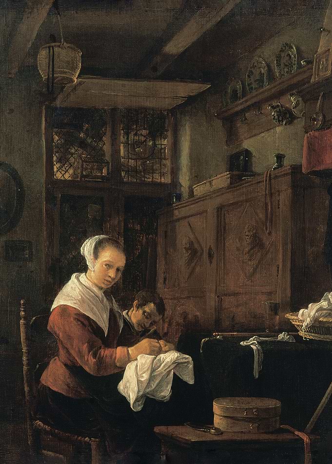 Woman at Her Sewing Table