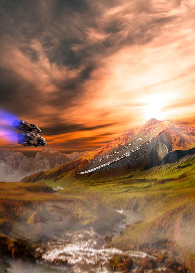 Wrecked UFO