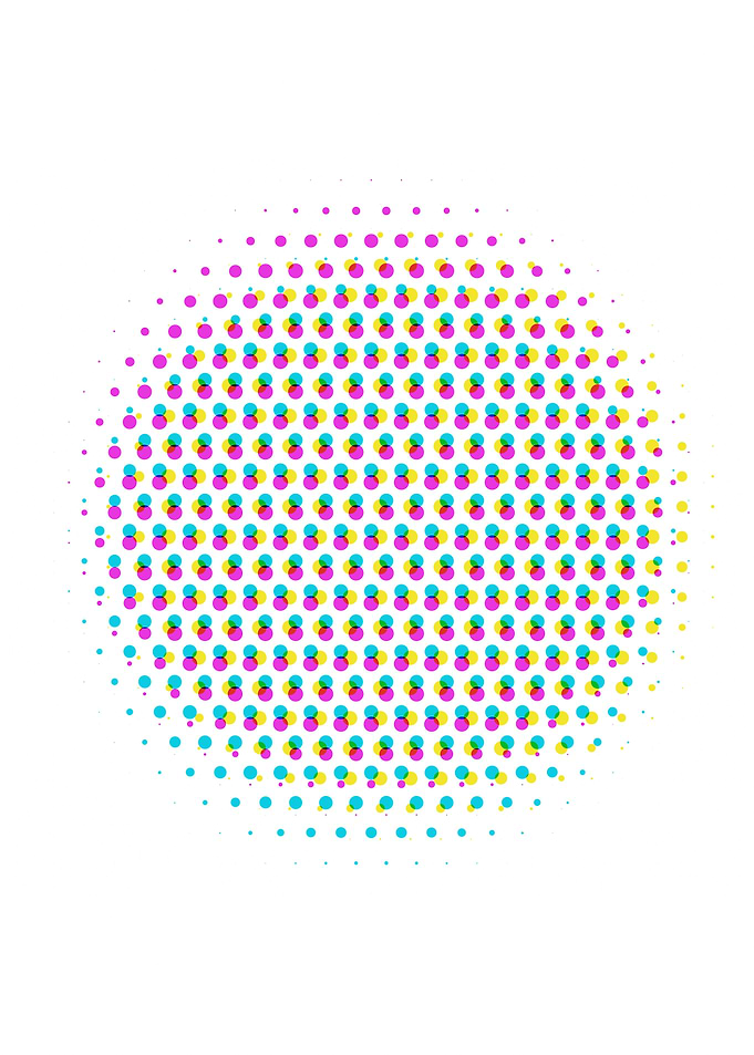 Dot made of dots matrix bi