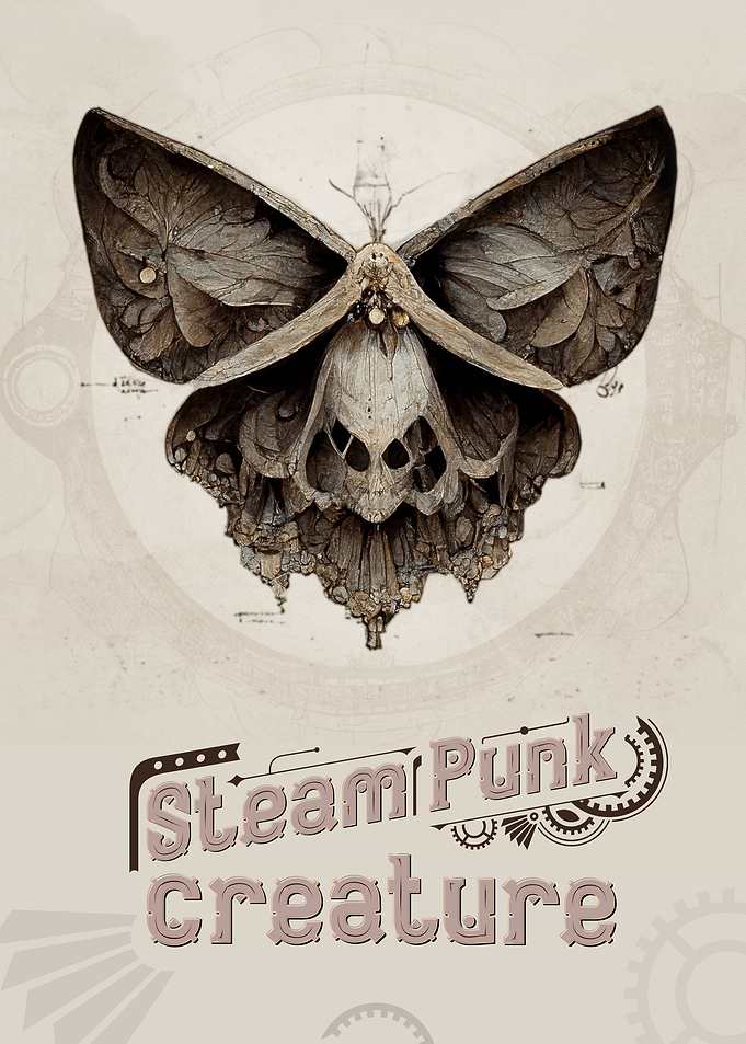 Fantasy Steampunk Moth