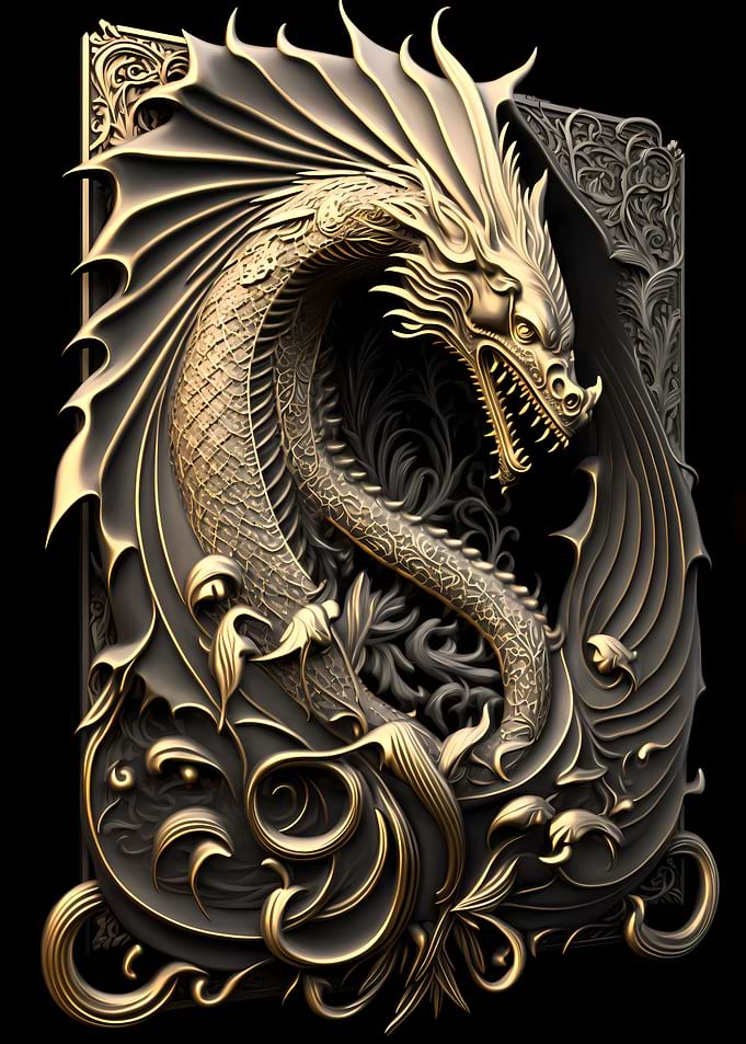 Dragon Emperor Art Deco