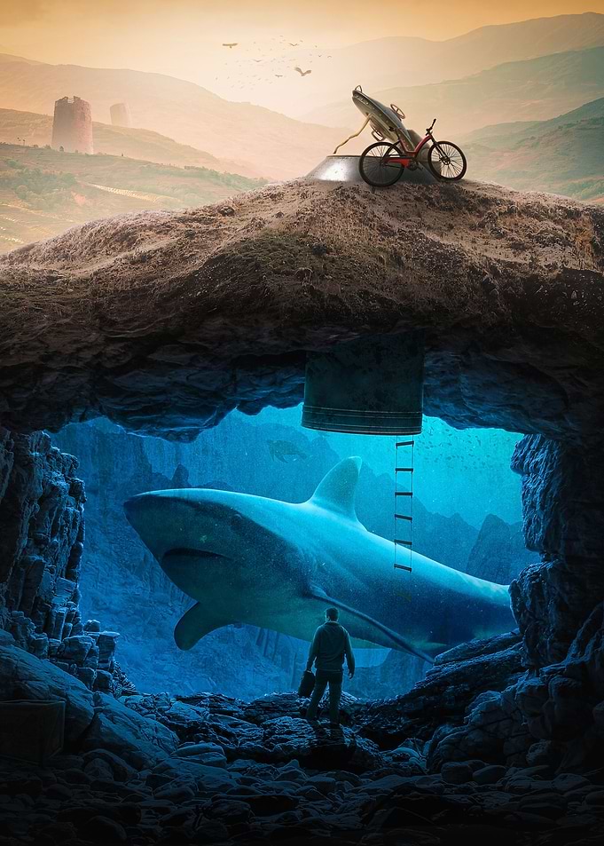 Hideout Megalodon Shark