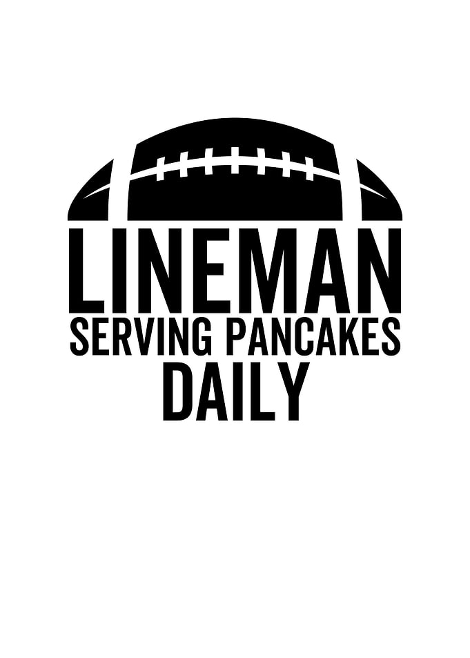 Lineman Serving Pancakes