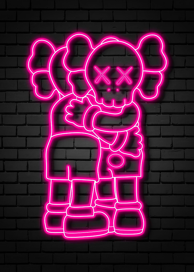 neon kaws