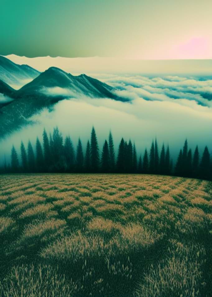 Foggy Forest Nature