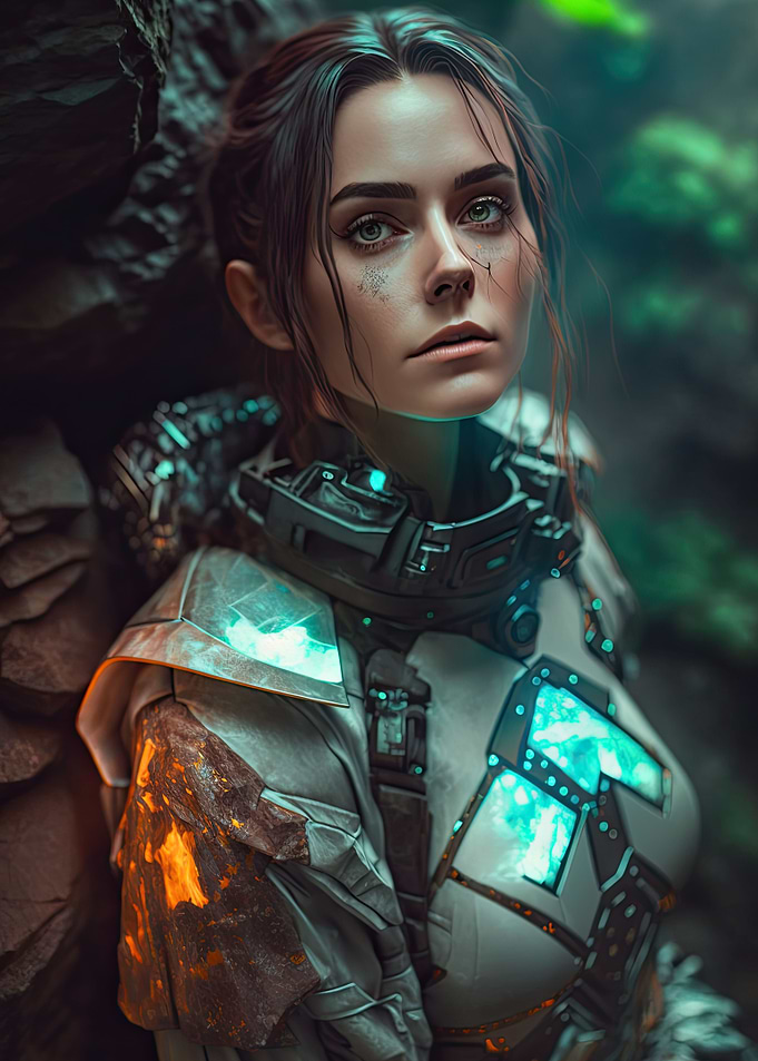 Cyberpunk Brunette