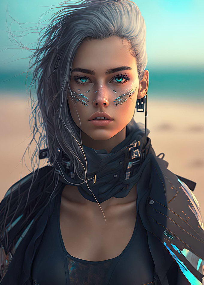 Cyberpunk Brunette