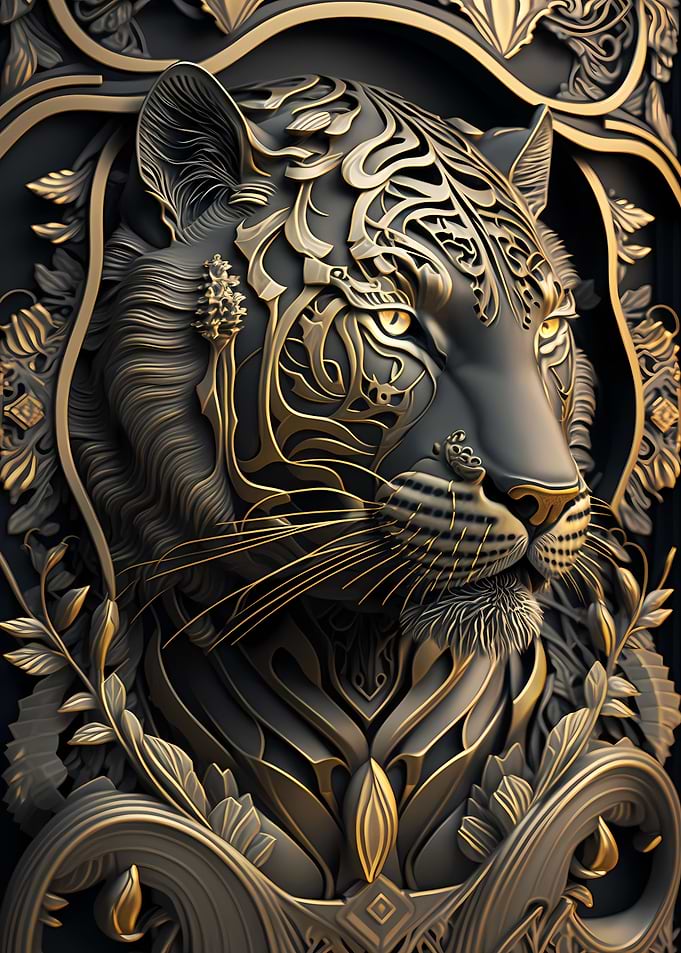 Tiger King Art Deco