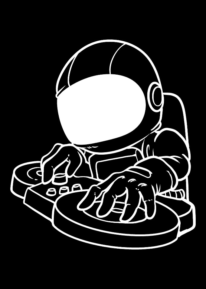 Astronaut DJ Concertgoer