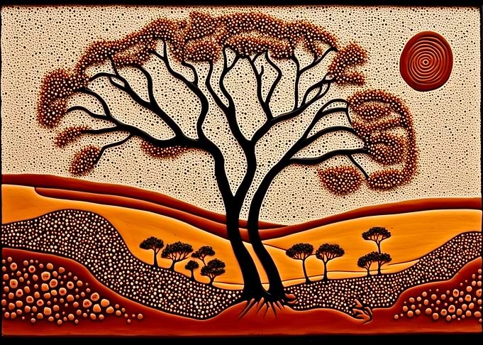 Dot Art Landscape