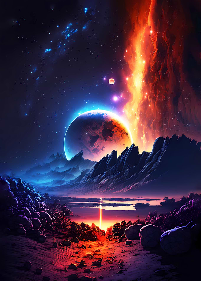 Edge Of Galaxy Landscape