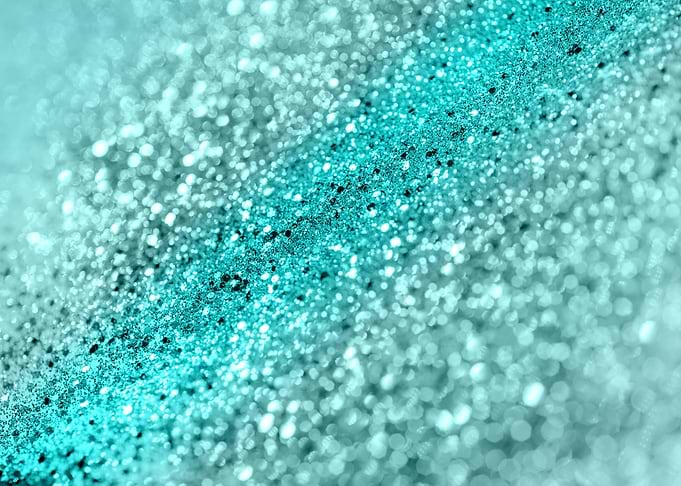 Aqua Ocean Bokeh Glitter 1