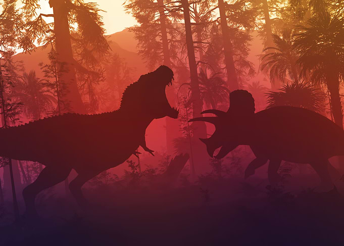 Tyrannosaurus Rex hunting