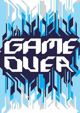 GAME OVER HEXAGONAL STYLE