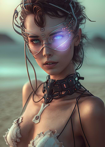 Cyberpunk Brunette